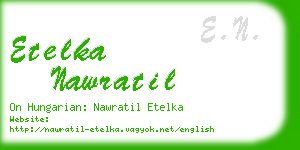 etelka nawratil business card